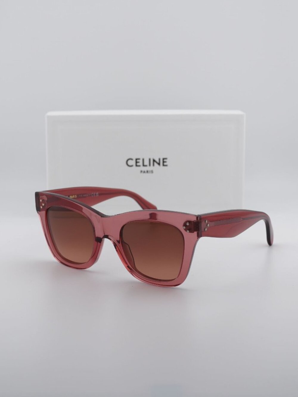 Celine CL4004IN 74T Butterfly Sunglasses - Pink / Bordeaux